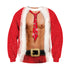2019 Ugly Christmas Sweater Santa Claus Printed Loose Sweater Men Women Pullover Christmas Novelty Autumn Winter Tops Clothing - menochic